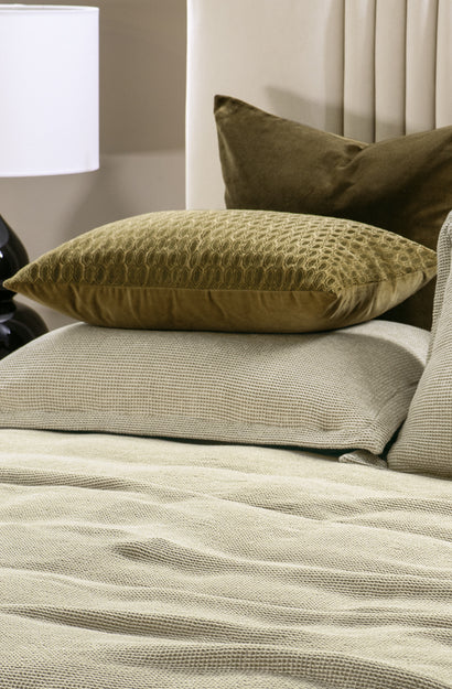 Lilypad Olive Cushion