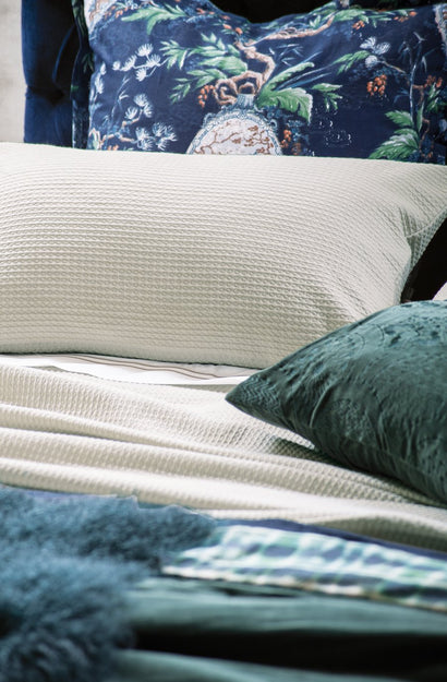 valentina stone matelasse pillowcase