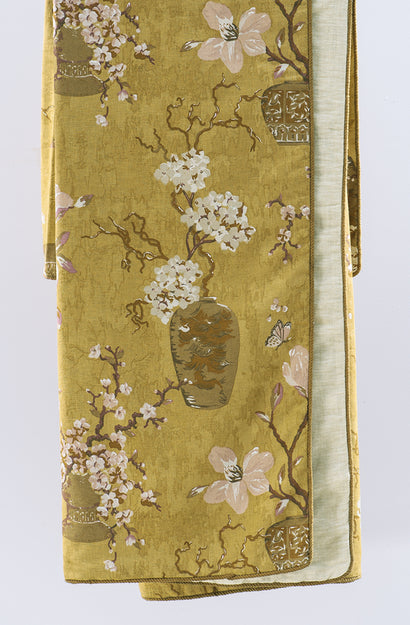 Ikebana Ochre Throw