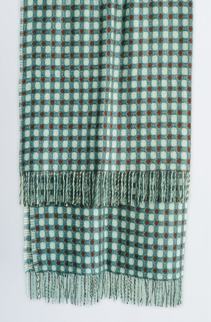 Picasso throw - Blue/Bordeaux