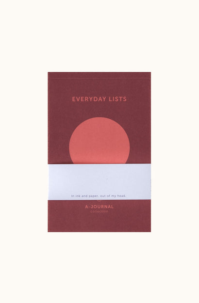 Notepad - Circle Coral - Everyday Lists