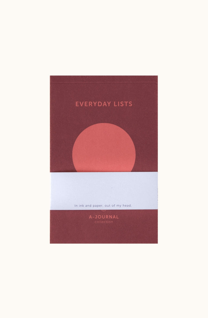 Notepad - Circle Coral - Everyday Lists