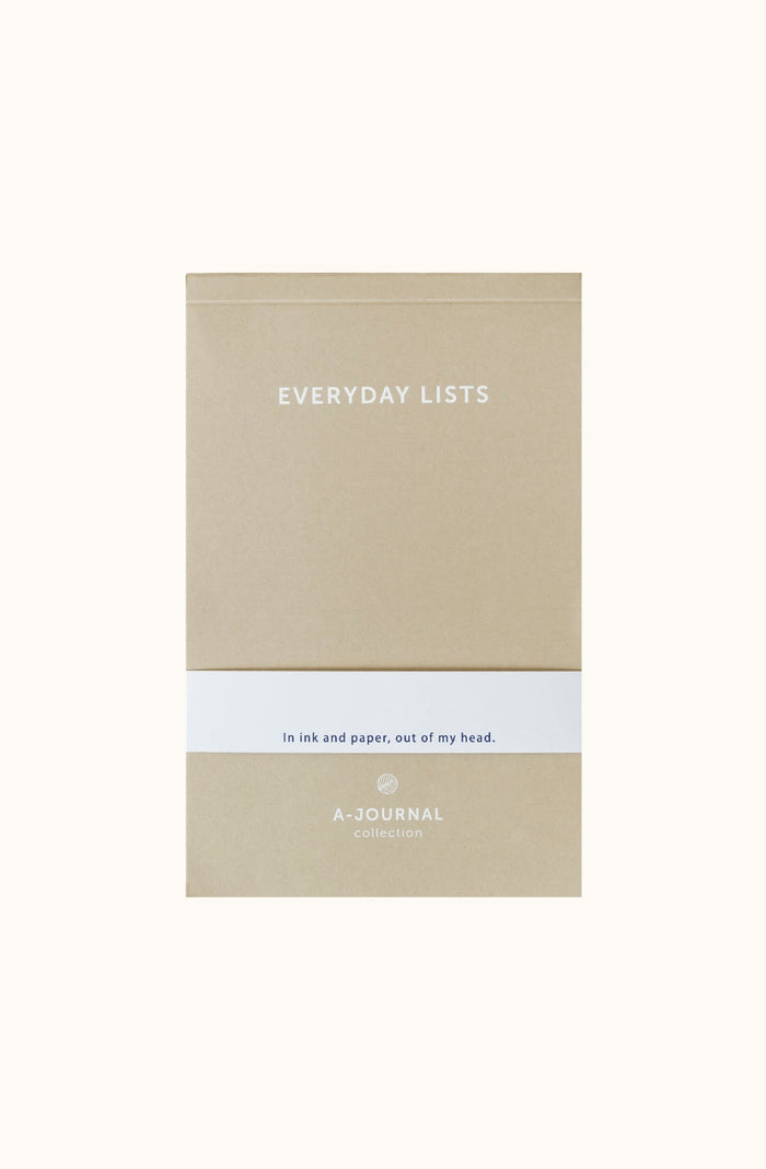 Notepad - Beige - Everyday Lists