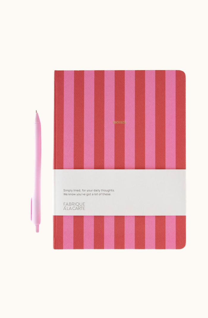 Notebook - Fabrique Stripes Pink