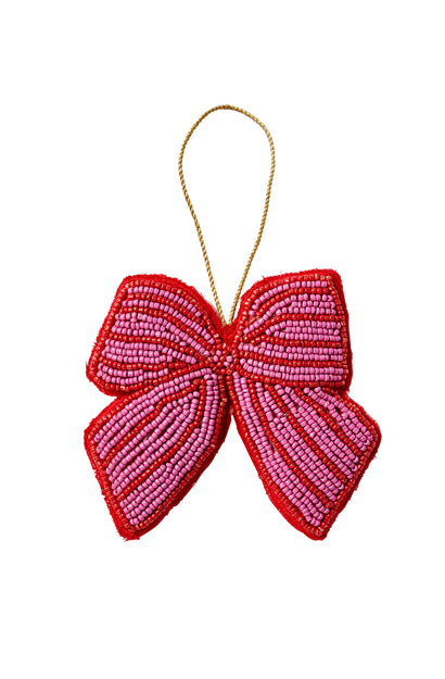 Bow Pink Christmas Decoration