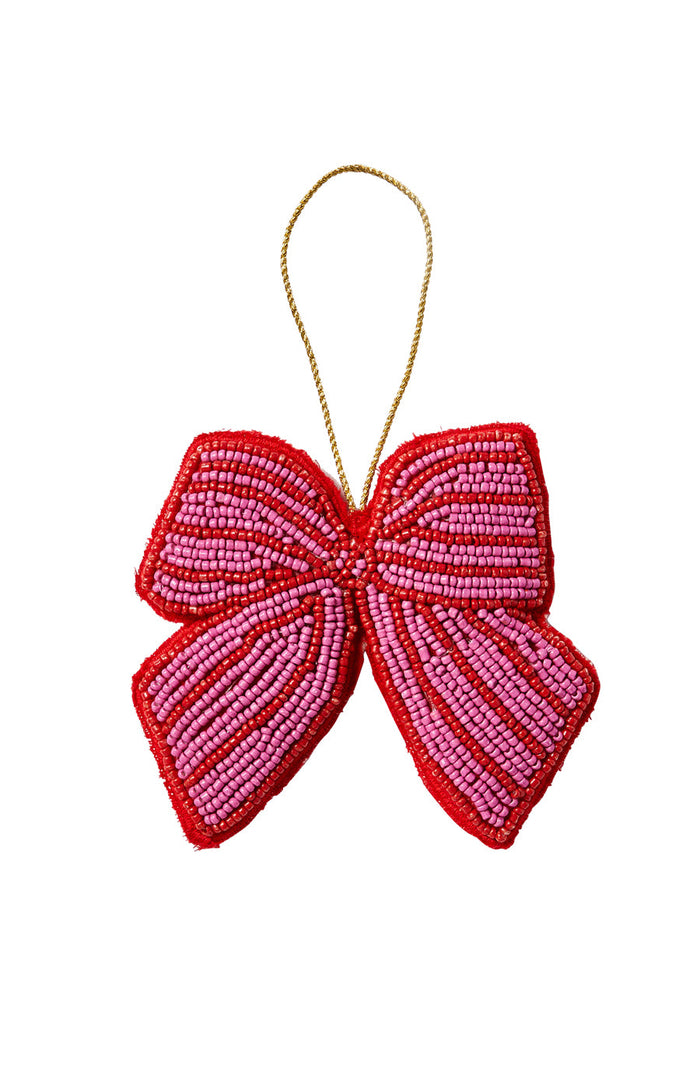Bow Pink Christmas Decoration
