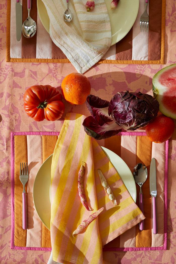 Herbs Pink Peach Tablecloth