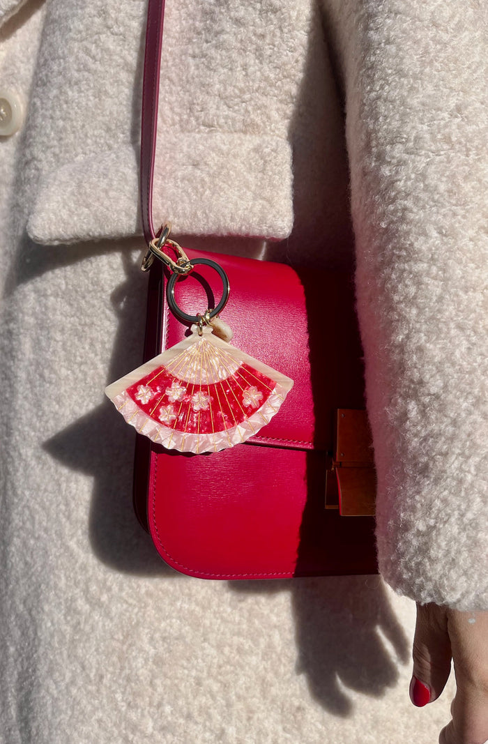 Bag Charm - Blossom Fan