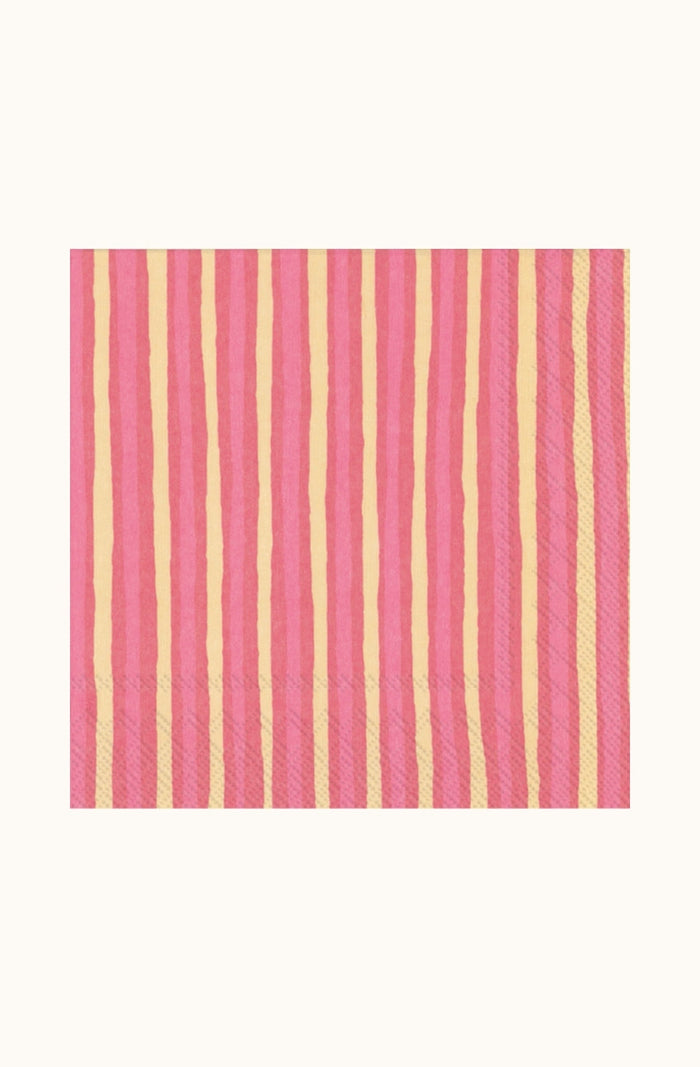 Marimekko Piccolo Pink Cream Cocktail Napkin Set