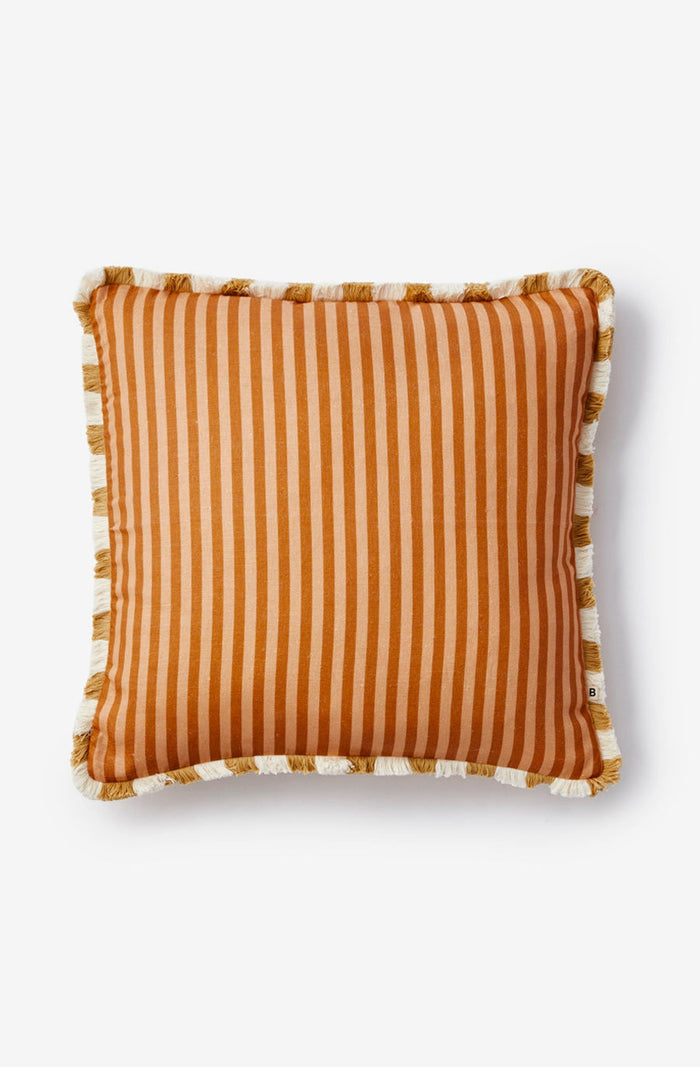 Pinstripe Nutmeg Cushion