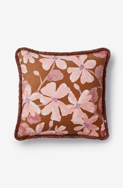 Violet Tan Cushion