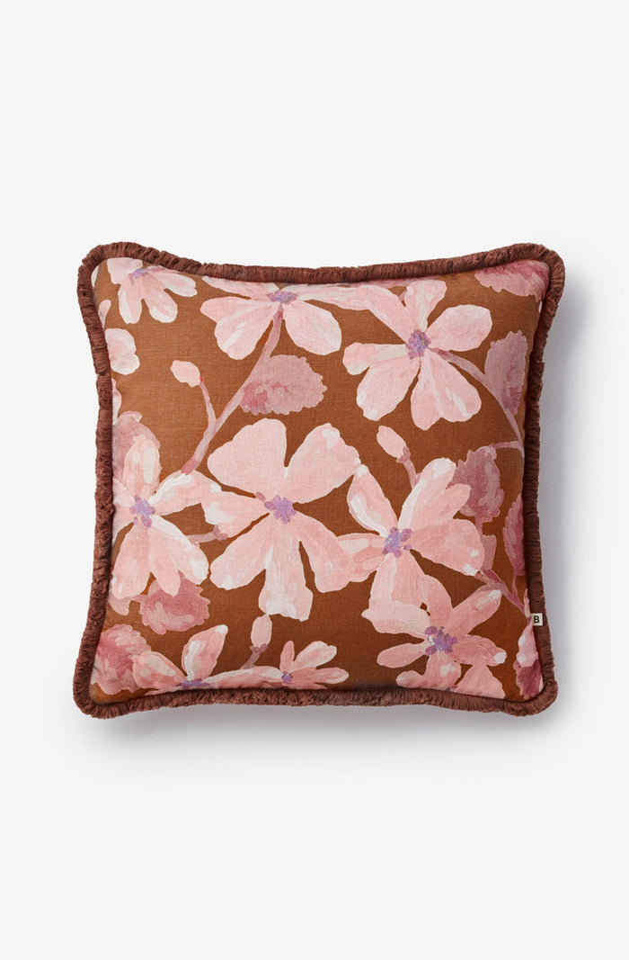 Violet Tan Cushion