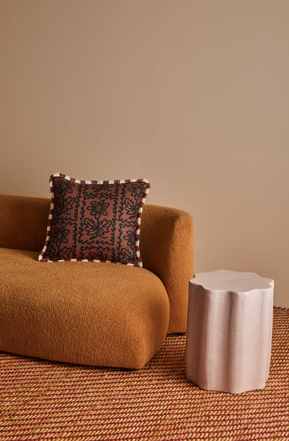 Daisy Chocolate Cushion