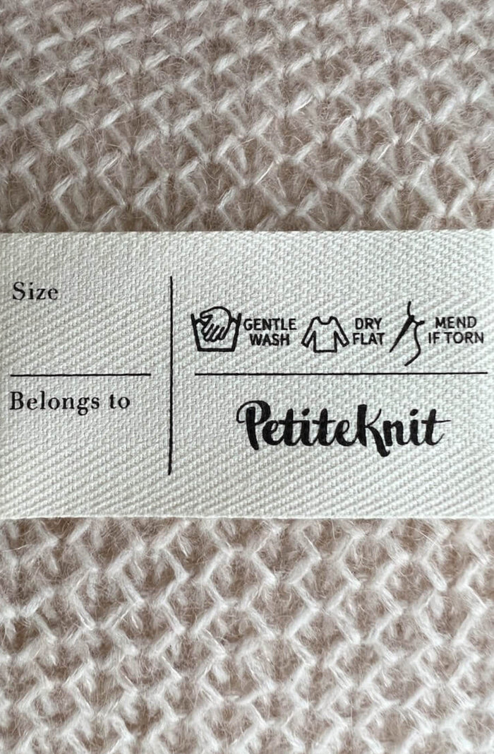 PetiteKnit Care Label