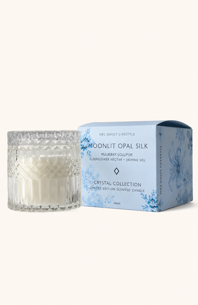 Candle - Moonlit Opal Silk - Mulberry Lollipop, Elderflower Nectar + Jasmine Veil
