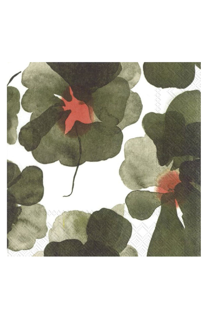 Marimekko Valssi Olive Cocktail Napkin Set