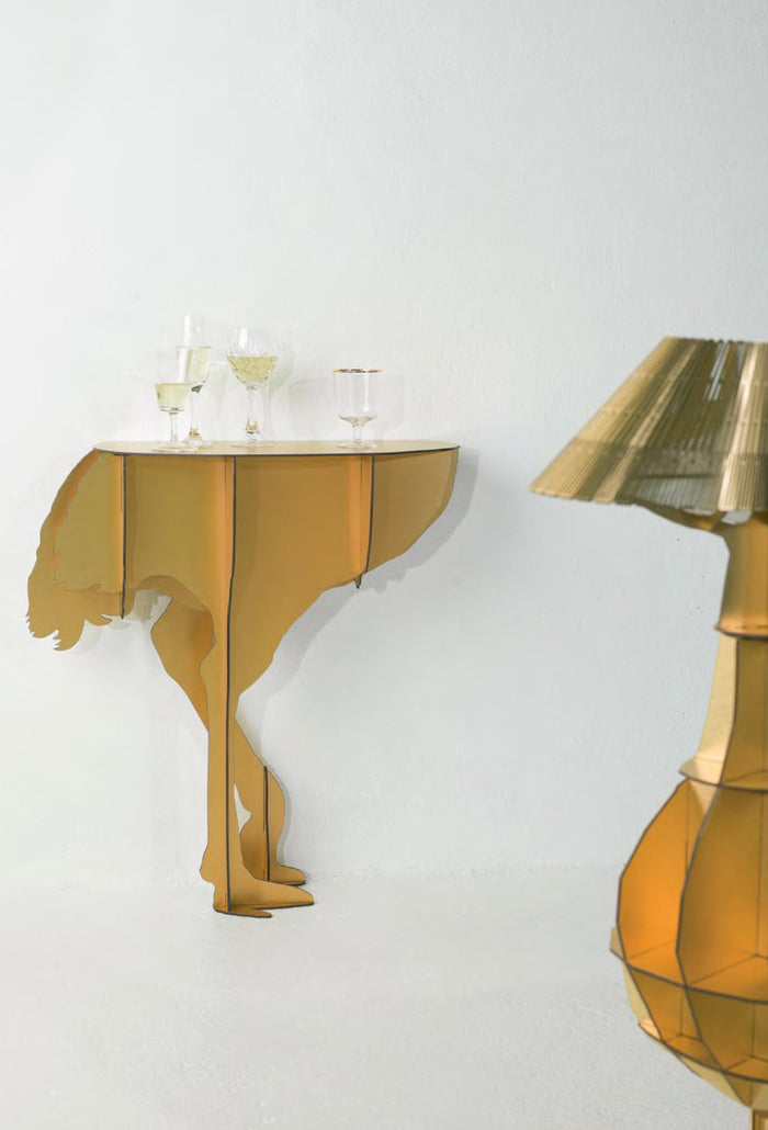 Junon illuminated goose bedside table