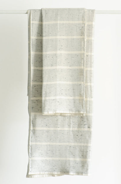 Estiva Bath Towel - Ivory/Grey