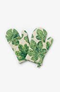 Fig Green Oven Gloves Set of 2