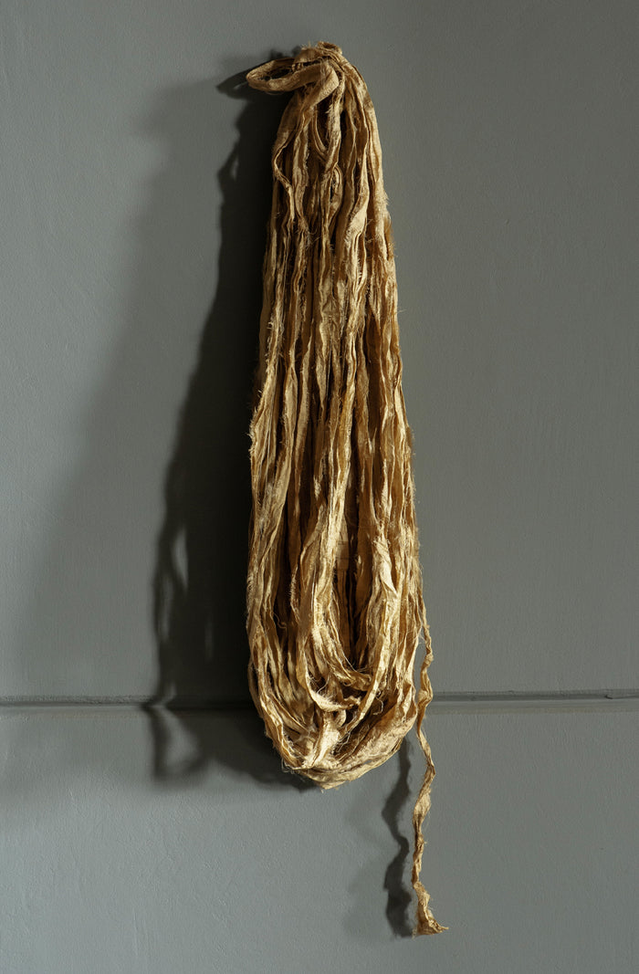 Silk Sari Ribbon - Ochre