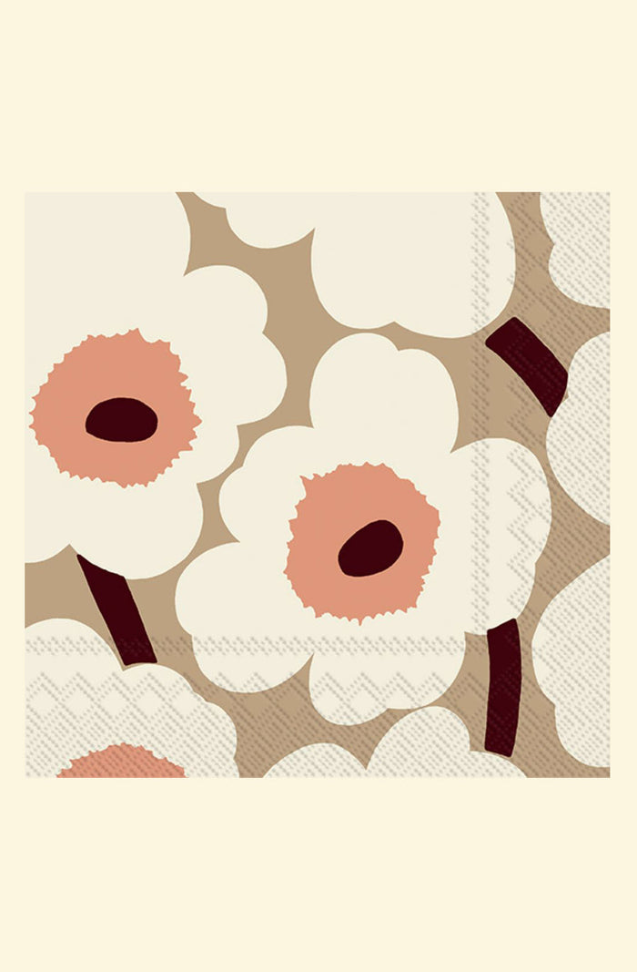 Unikko Cream Napkin Set