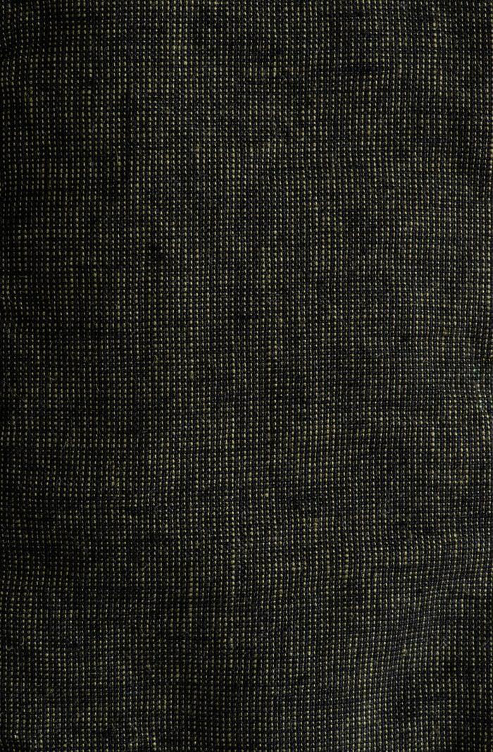 Midnight Moss Linen Fabric
