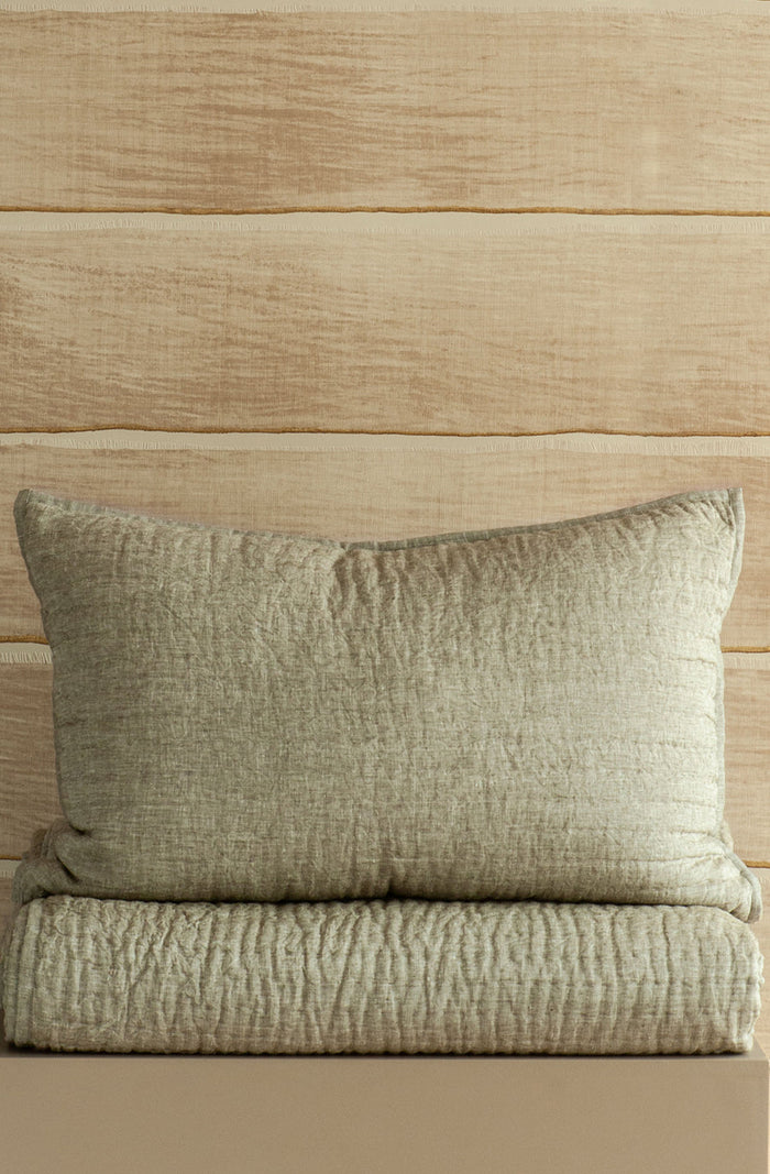 Misaka Light Moss Bedspread