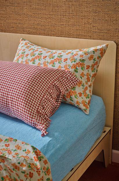 Mulberry Gingham Ruffle Pillowcase - Set of 2