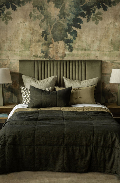 Noma Midnight Moss Bedspread