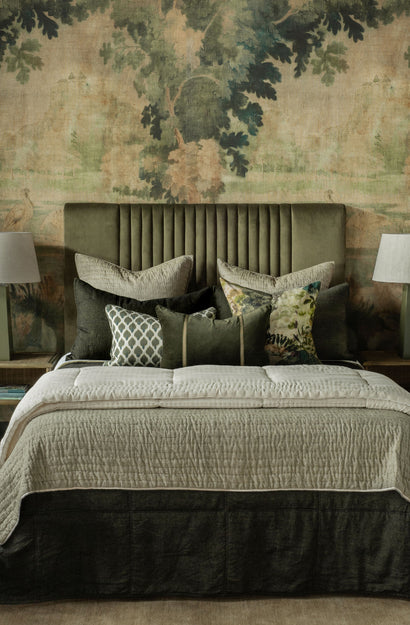 Kasumi Verde/Teal Cushion