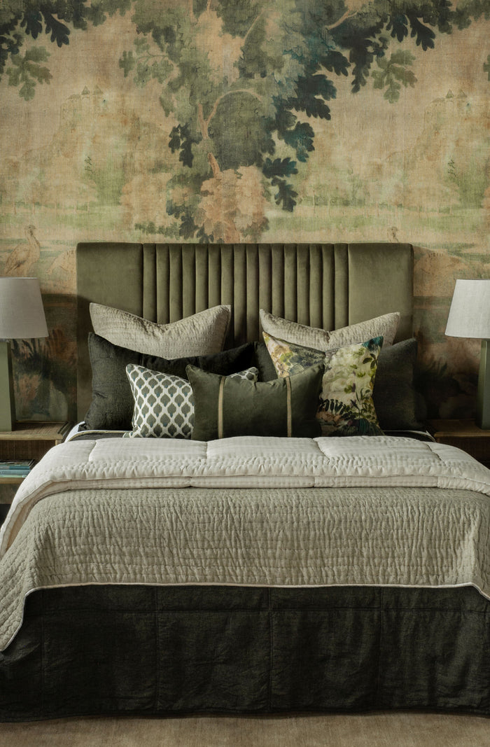 Kasumi Verde/Teal Cushion