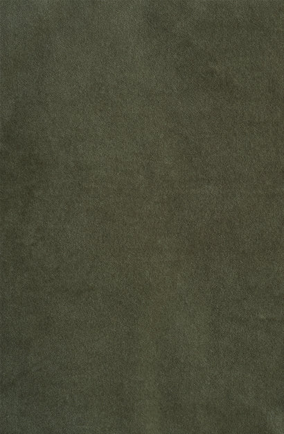 Olive Cotton Velvet