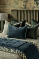 Riga Prussian Blue Cushion