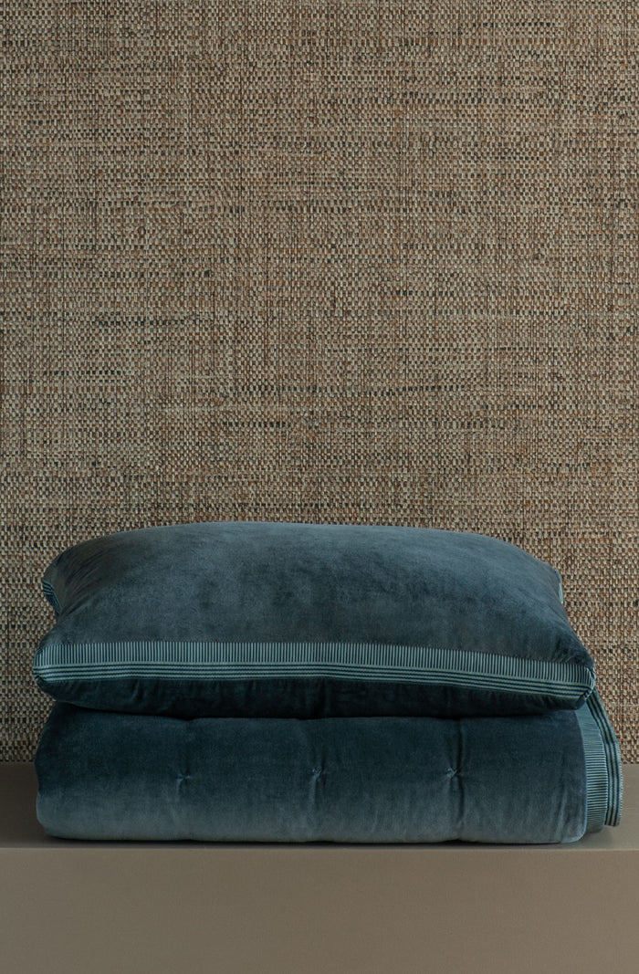 Riga Prussian Blue Cushion