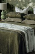 Ruscello Deep Moss Pillowcase Pair