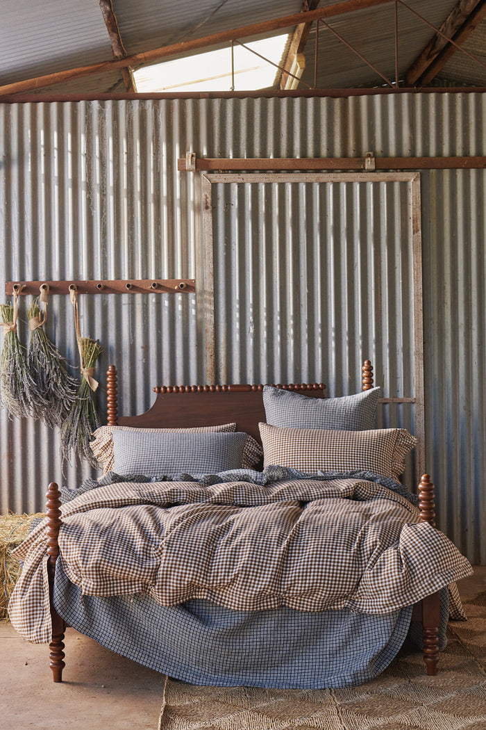 Gumnut Gingham Ruffle Pillowcase - Set of 2