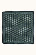 Silk Scarf - Natasha Marine - Square