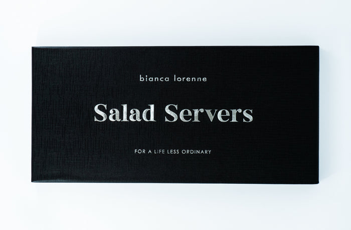 Salad Servers - Ochre/Ivory