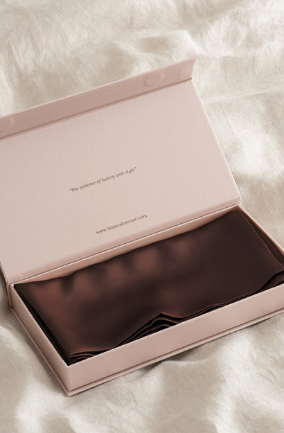 Silk Pillowcase Chocolate