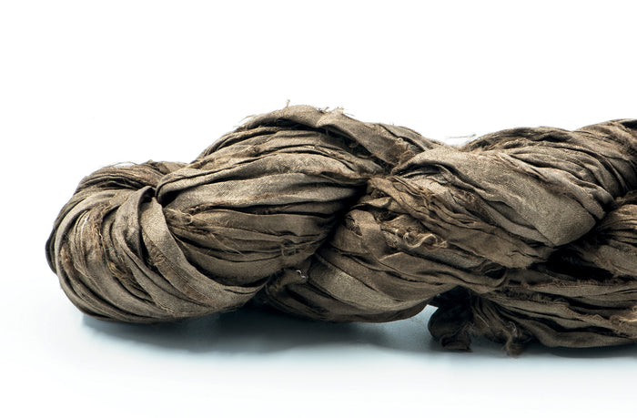 Silk Sari Ribbon - Chocolate