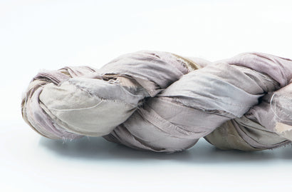 Silk Sari Ribbon - Dusky Mauve