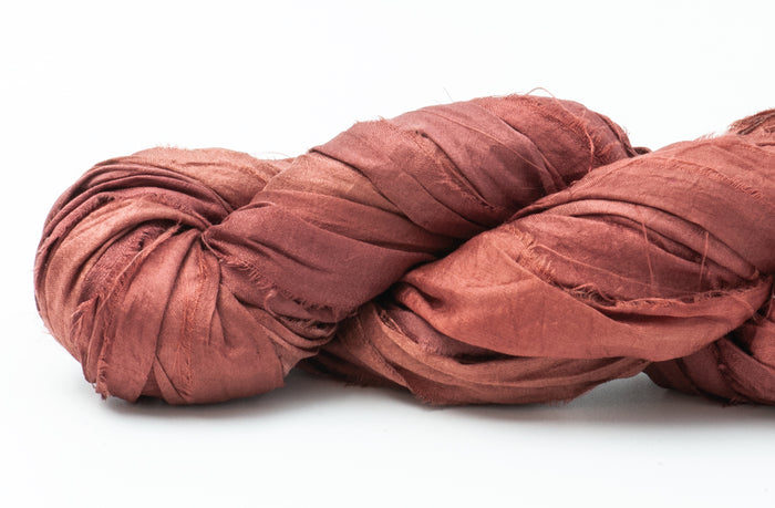 Silk Sari Ribbon - Rose
