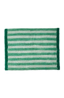 Stripe Reversible Green Bath Mat