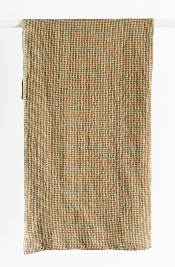 Sepia Houndstooth Tea Towel