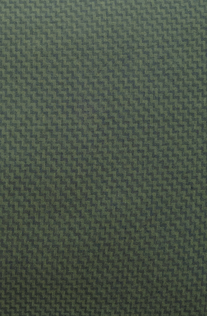 Spruce Zig Zag Cotton Fabric