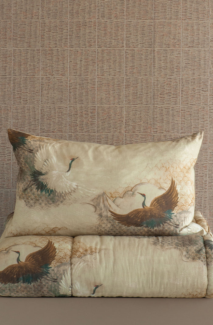 Tsuru Natural Duvet Cover Set