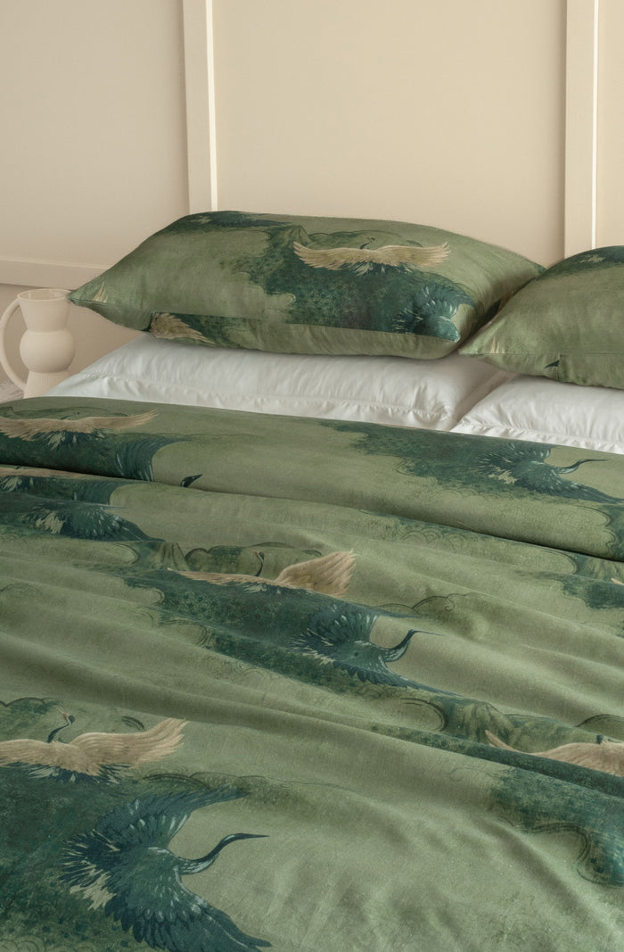Tsuru Spruce Duvet Cover Set