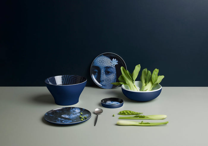 Yuan Stackable Dishes - Osorio Bleu Nuit