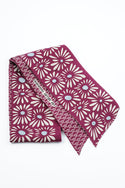 Silk Scarf - Zinnia Bordeaux - Bandeau