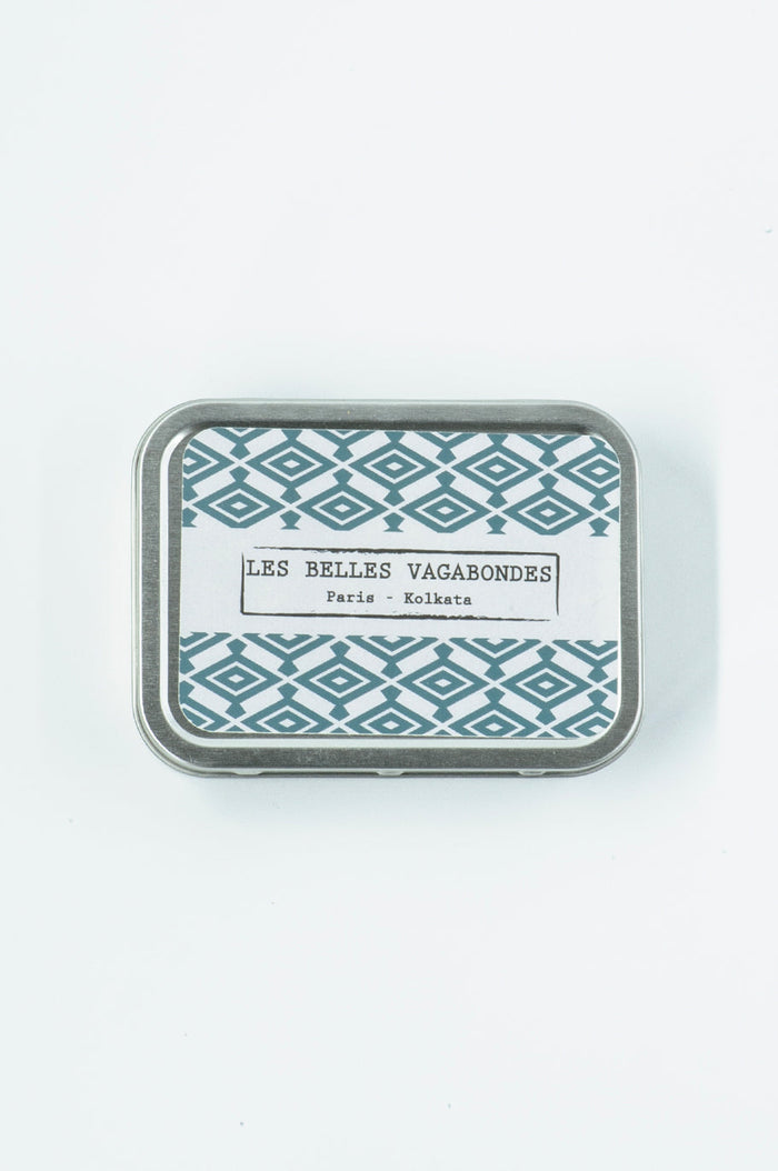 Silk Scarf - Zinnia Marine Navy - Bandeau